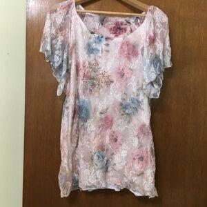 Floral Lace Women Top